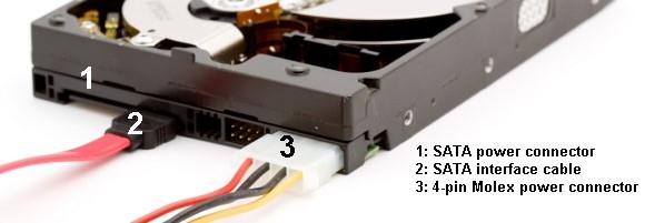 connect between hard drive and main board step 3