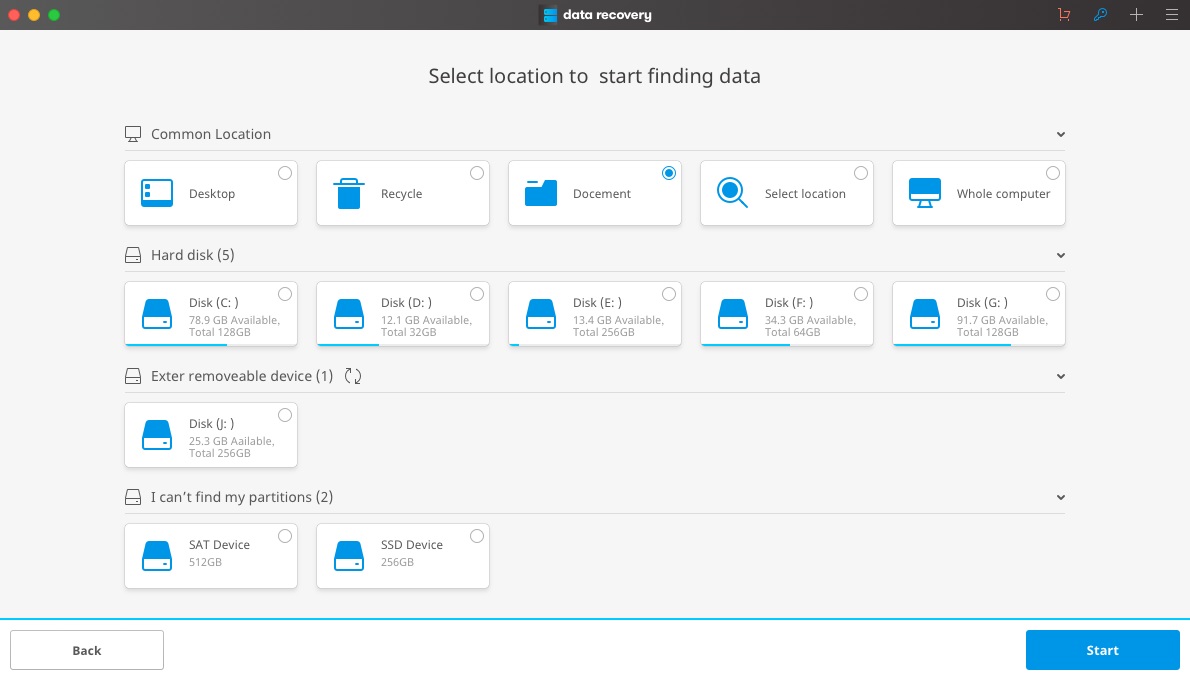 recover lost data